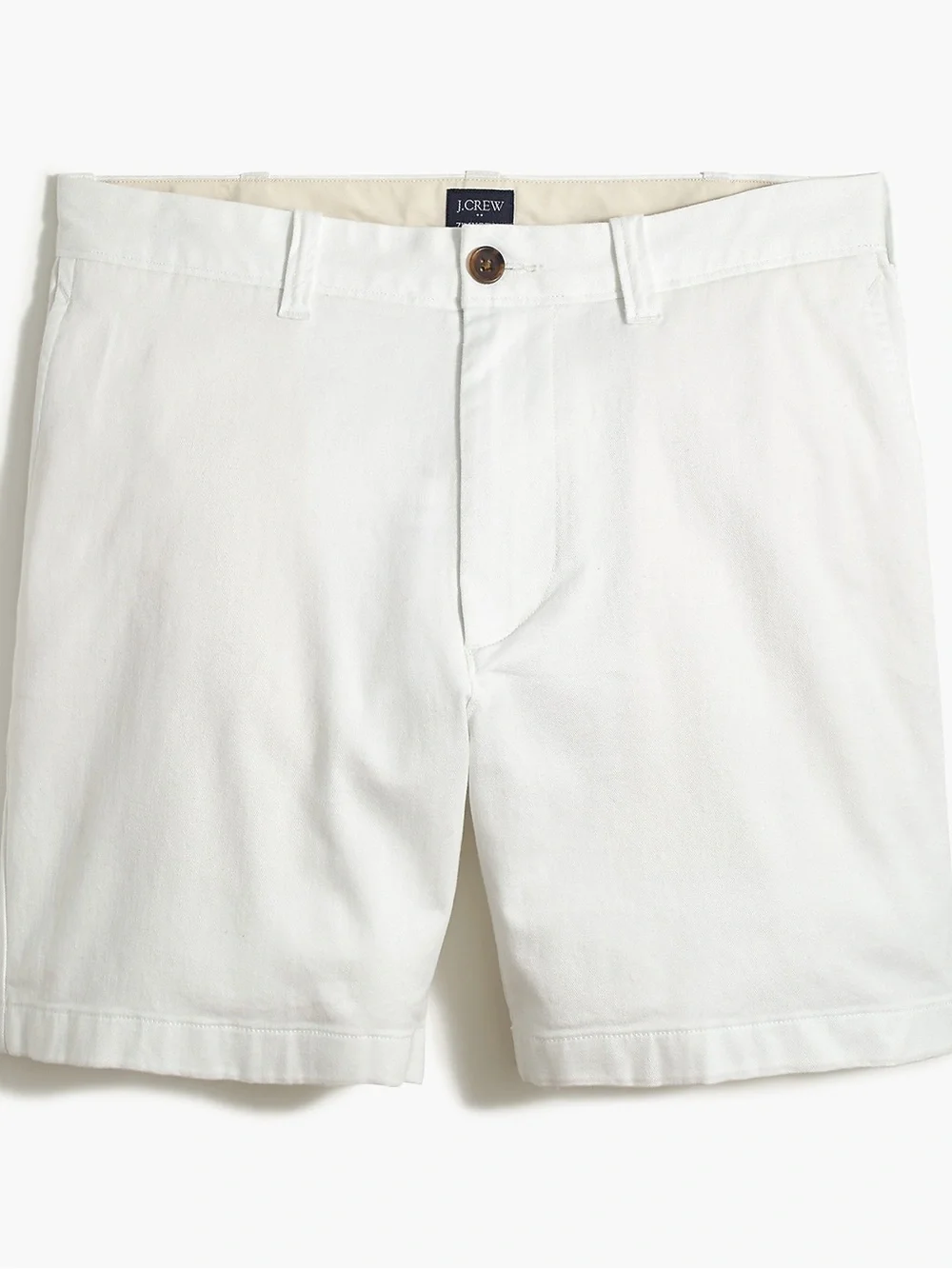 J. Crew Men’s White Flat-Front Cotton Chino Shorts size 30